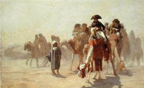 General Bonaparte (1769-1821) with his Military Staff in Egypt 1863 cil a