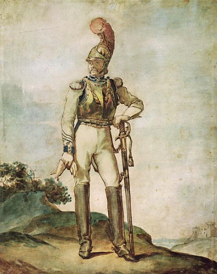 Cuirassier von Jean Louis Théodore Géricault