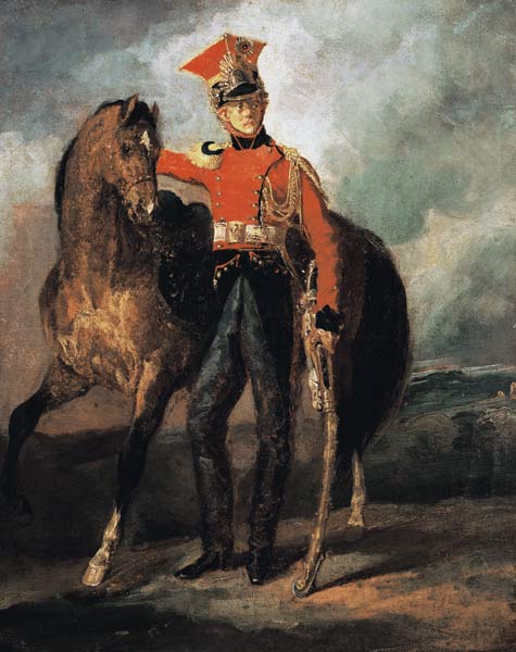 Roter Lanzenreiter der kaiserlichen Garde von Jean Louis Théodore Géricault