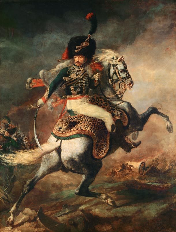 Kavallerieoffizier der kaiserlichen Garde zu Pferde von Jean Louis Théodore Géricault