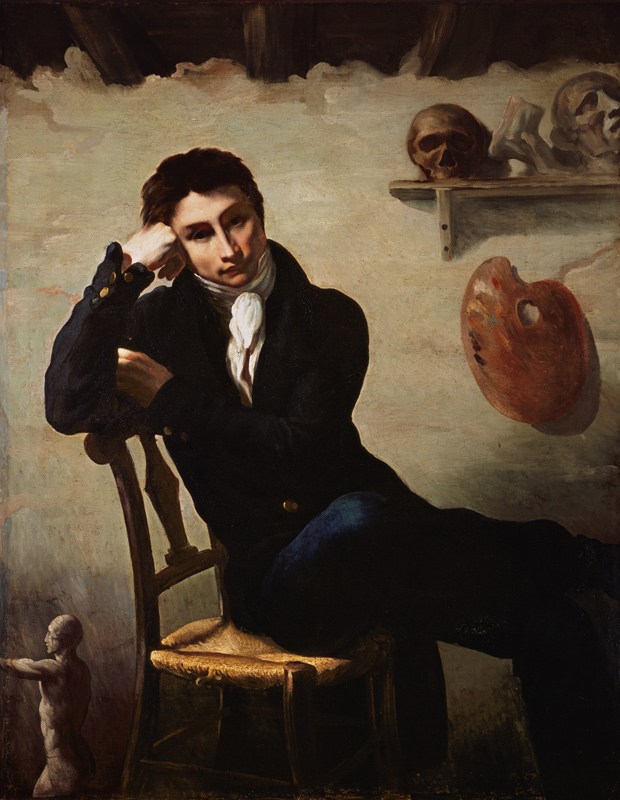 Portrait of an Artist in his Studio von Jean Louis Théodore Géricault