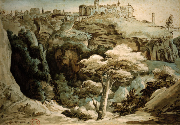 Ansicht von Tivoli von Jean Louis Théodore Géricault