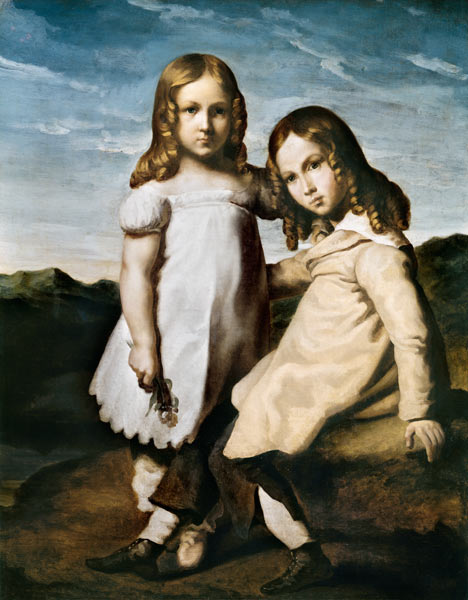 Alfred Dedreux (1810-60) as a Child with his Sister, Elise von Jean Louis Théodore Géricault