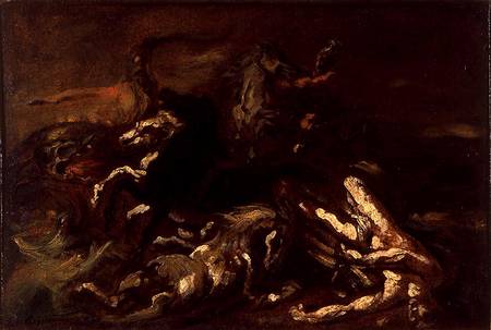 The Death of Hippolytus von Jean Louis Théodore Géricault