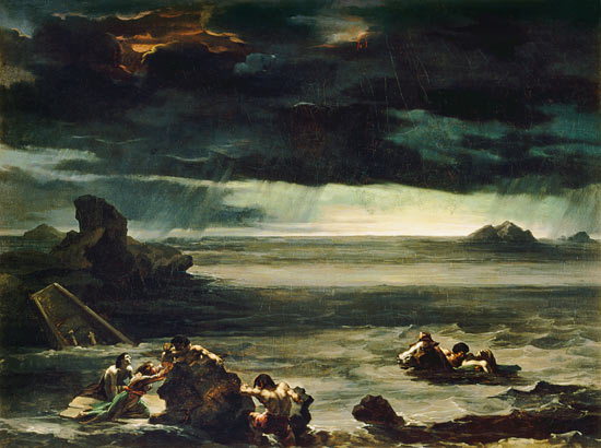 Scene of the Deluge von Jean Louis Théodore Géricault