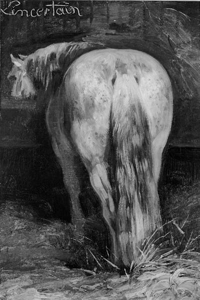 Uncertain, the Horse in the Stable von Jean Louis Théodore Géricault