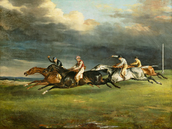 Das Derby in Epsom von Jean Louis Théodore Géricault