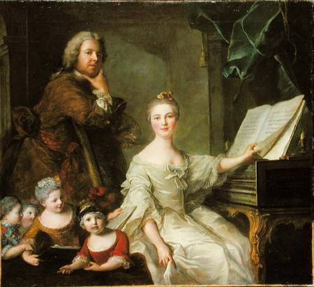 The Artist and his Family von Jean Marc Nattier