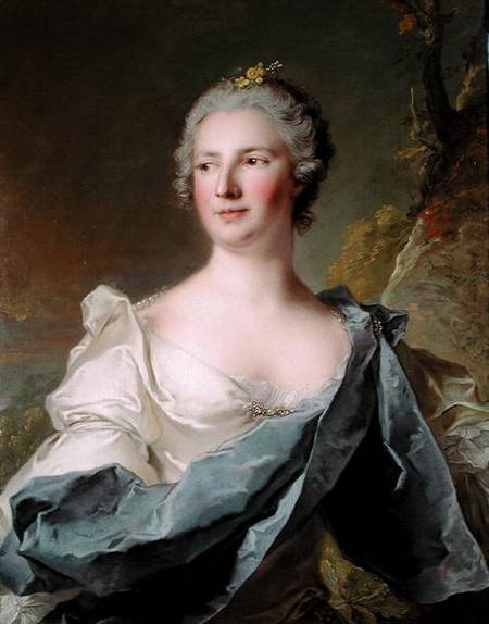 Portrait of Barbara Belgioso d'Este (b.1680) Princess of Ferrara von Jean Marc Nattier