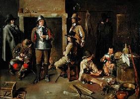 Soldiers at Rest in an Inn