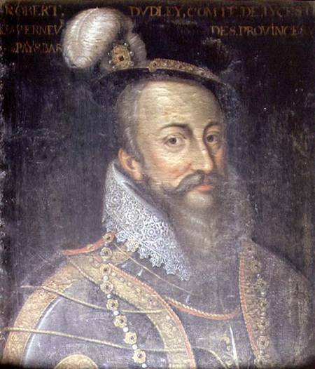 Portrait of Robert Dudley (1532-88) Earl of Leicester von Jean Mosnier