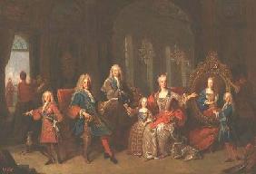 Die Familie von Philip, d. V. (1683-1746) aus Bourbon c.1722