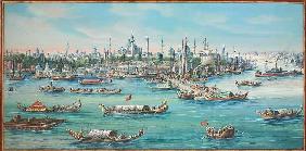 Ansicht von Konstantinopel vom Wasser aus 1897