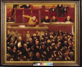 Jean Jaures (1859-1914) Speaking at the Tribune of the Chamber of Deputies 1903