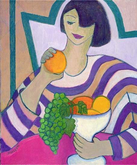 Forbidden Fruit, 2003-04 (acrylic on canvas)  von Jeanette  Lassen