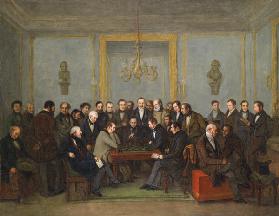 Das berühmte Schachspiel zwischen Howard Staunton und Pierre Saint Amant am 16. Dezember 1843 1843