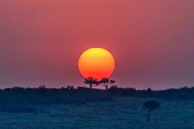 Equatorial sunset
