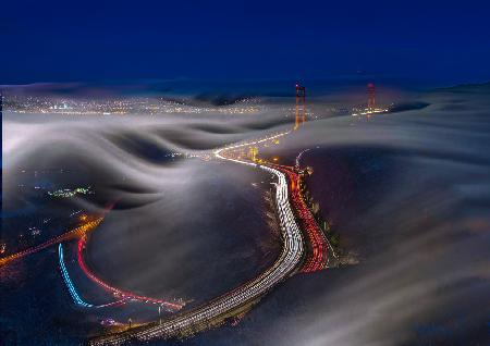 Golden Gate Bridge im Nebel