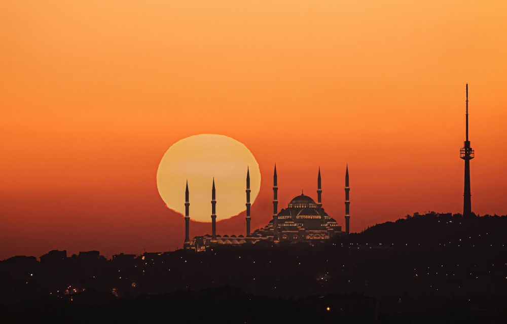 Sonnenaufgang in Istanbul von Jie Jin