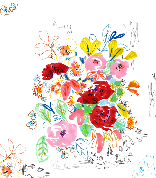 Floral Sketch 3 von Jo Chambers