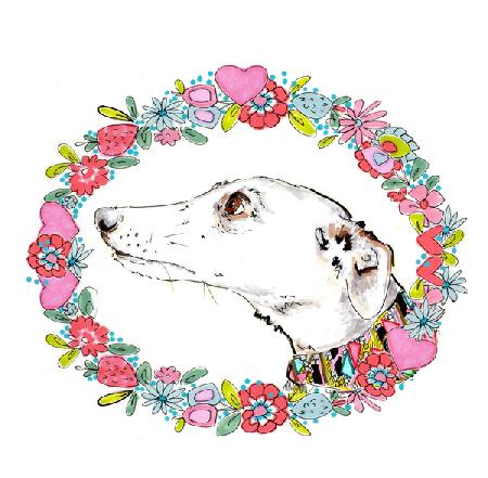 Silvertips Greyhound With Floral Border 2012