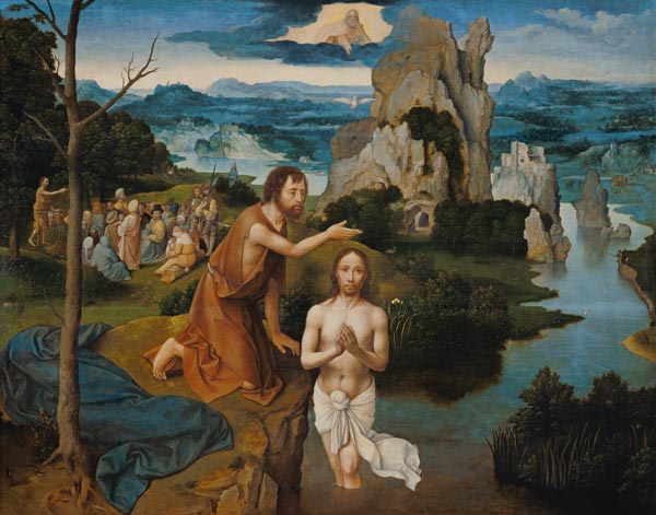 Die Taufe Christi von Joachim Patinir
