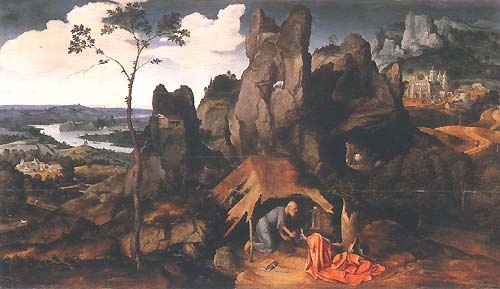 Der heilige Hieronymus in der Wüste von Joachim Patinir