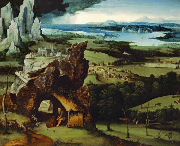 Landschaft mit heiligen Hieronymus