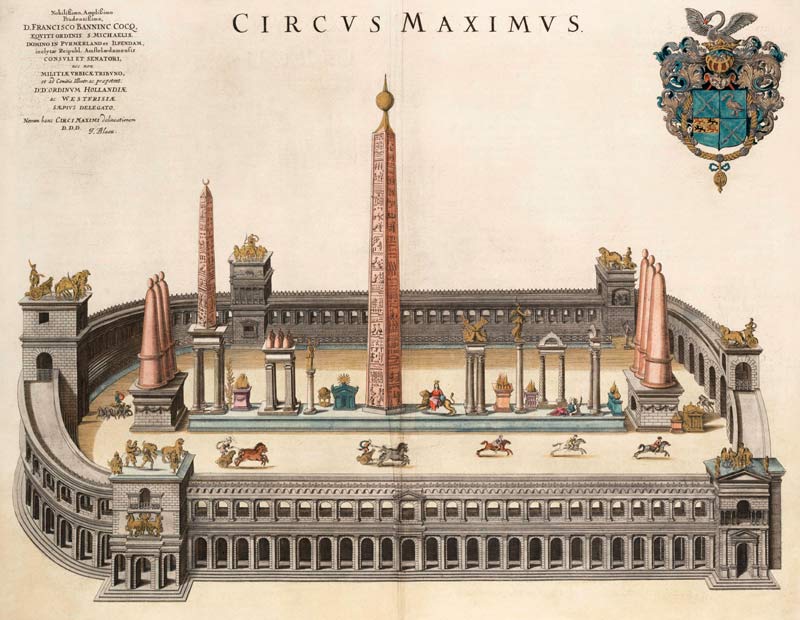 Der Circus Maximus (Aus: Atlas Van Loon) von Joan Blaeu
