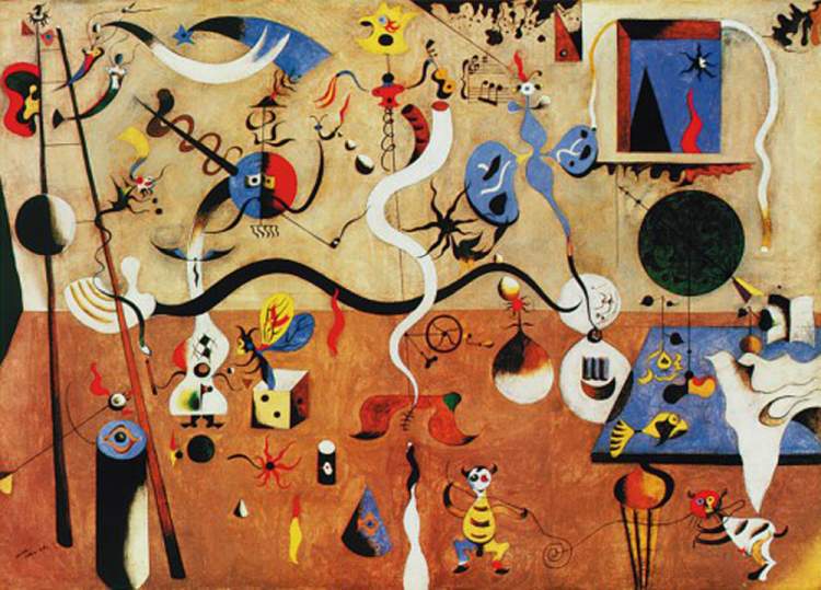 Il carnevale d'Arlecchino  - (JM-252) von Joan Miró