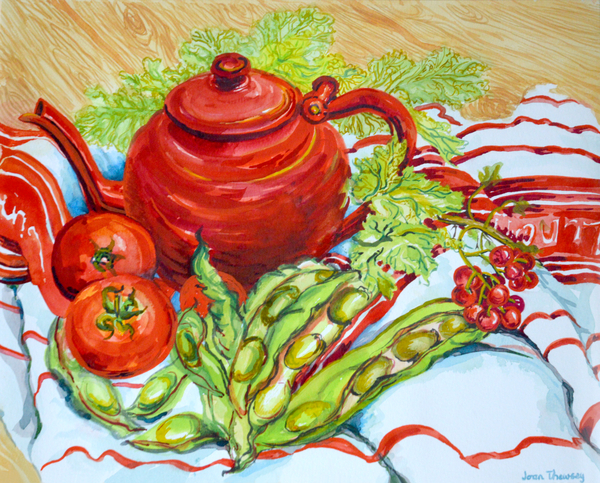 The Red Teapot von Joan  Thewsey