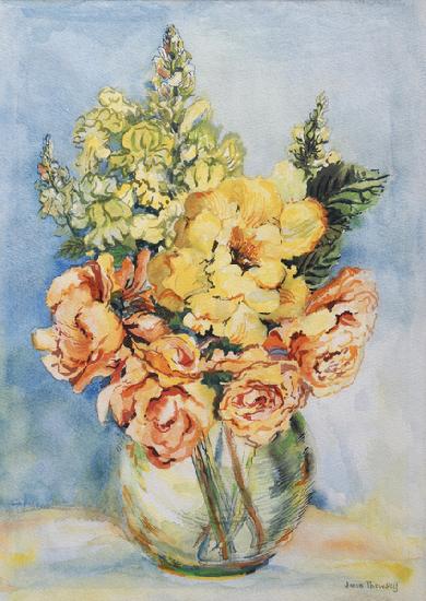 Yellow Roses and Antirrhinums 2001