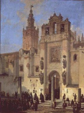 Religious procession in Seville 1853