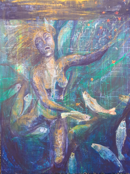 ophelia, woman underwater von jocasta shakespeare