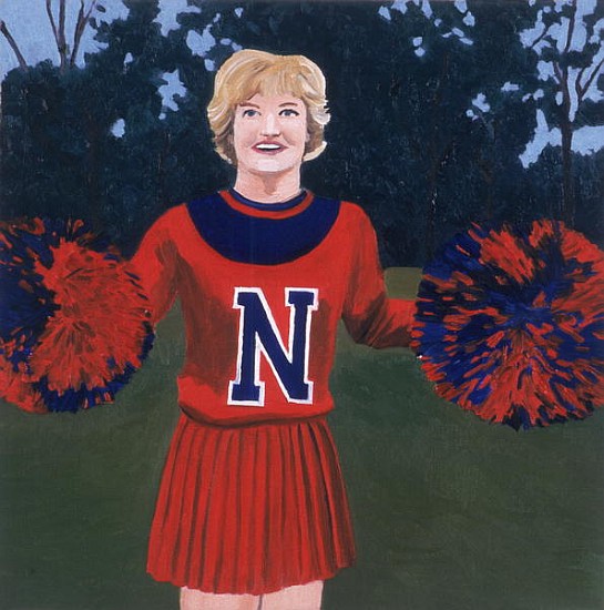 ''N'' Cheerleader, 2000 (oil on panel)  von Joe Heaps  Nelson