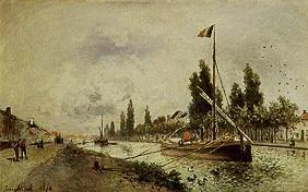 Auf einem Kanal bei Paris. 1870