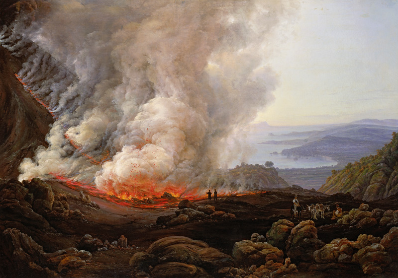 Der Ausbruch des Vesuv von Johan Christian Clausen Dahl