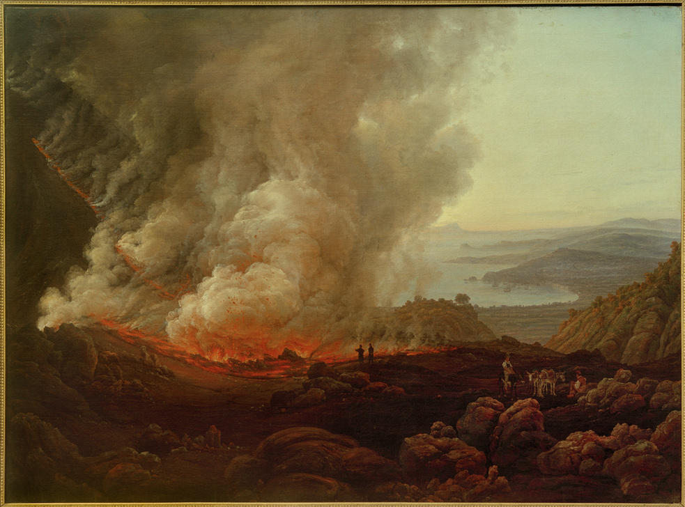 Der Ausbruch des Vesuv im Dezember 1820. von Johan Christian Clausen Dahl