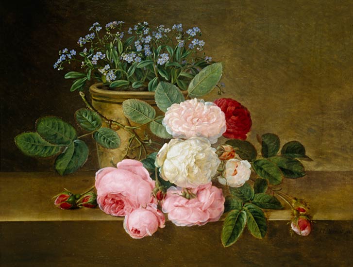 Still Life of Flowers von Johan Laurentz Jensen