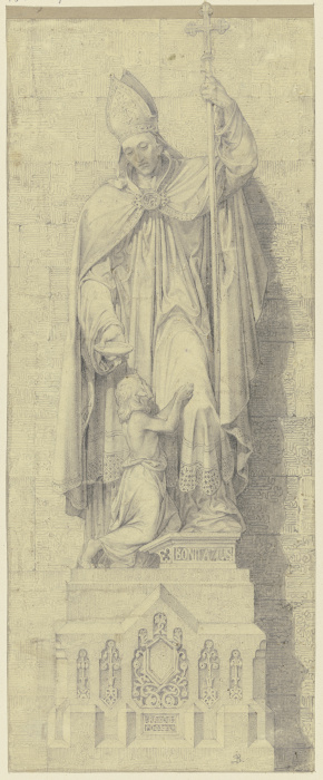 Statue des Heiligen Bonifazius von Johann Baptist Scholl d. J.