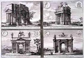 The Triumphal Arch of Catulus and Marius at Orange, The Arch of Domitian, the Arch of Drusus and the 1721