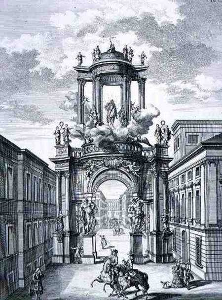 Triumphal Arch, Vienna, from 'Entwurf einer historischen Architektur' von Johann Bernhard Fischer von Erlach