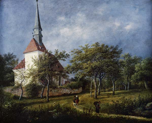 Dorfkirche von Plauen. von Johann Christian Klengel