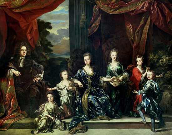 John Churchill (1650-1722) 1st Duke of Marlborough and Sarah (1660-1744) Duchess of Marlborough with von Johann Closterman