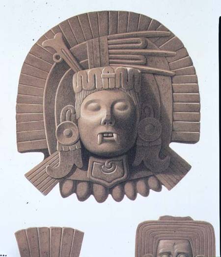 Plate from 'Ancient Monuments of Mexico' von Johann Friedrich Maximilian von Waldeck