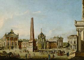 View of the Old Market and the Front Gate of the Schloss Sanssouci 1773