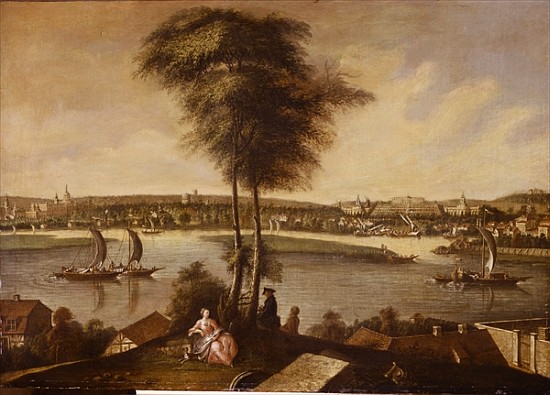 View of the Sanssouci park from Brauhausberg von Johann Friedrich Meyer