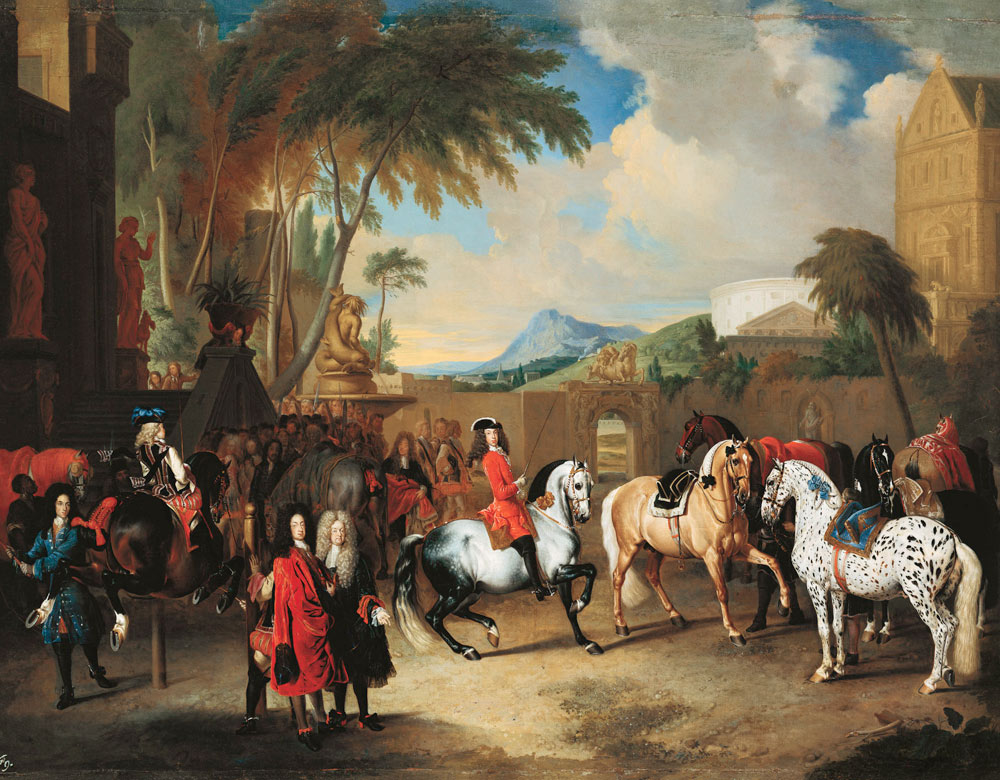 Karl VI. in der kaiserlichen Reitschule von Johann Georg Hamilton