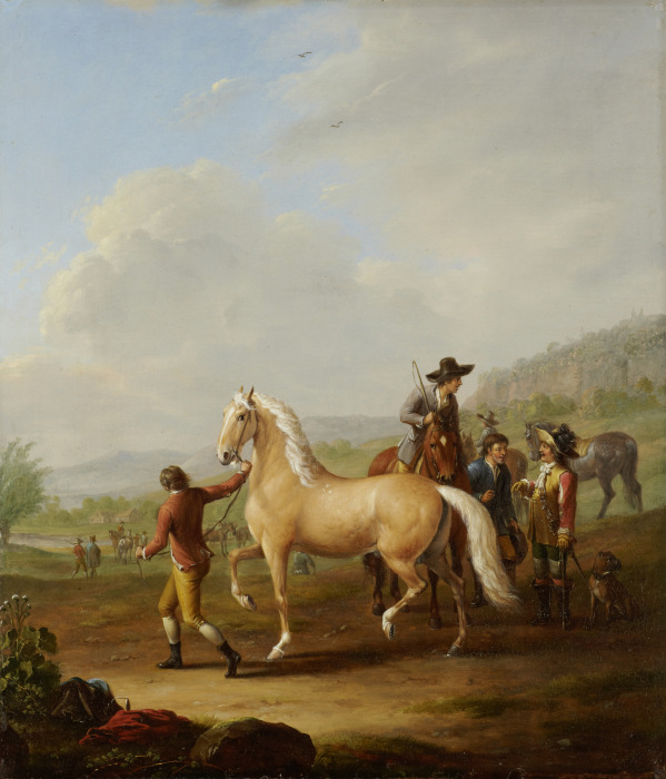 Pferdemarkt von Johann Georg Pforr