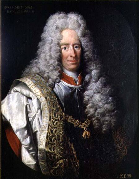 Count Alois Thomas Raimund von Harrach Viceroy of Naples (1669-1742) von Johann Gottfried Auerbach